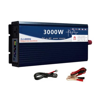 3000W Pure Sine Wave Power Inverter DC 48V to AC 110V, Car Power Converter with Digital LED Display for Car RV Boat Home Solar System and Emergency (3000W, 48V)