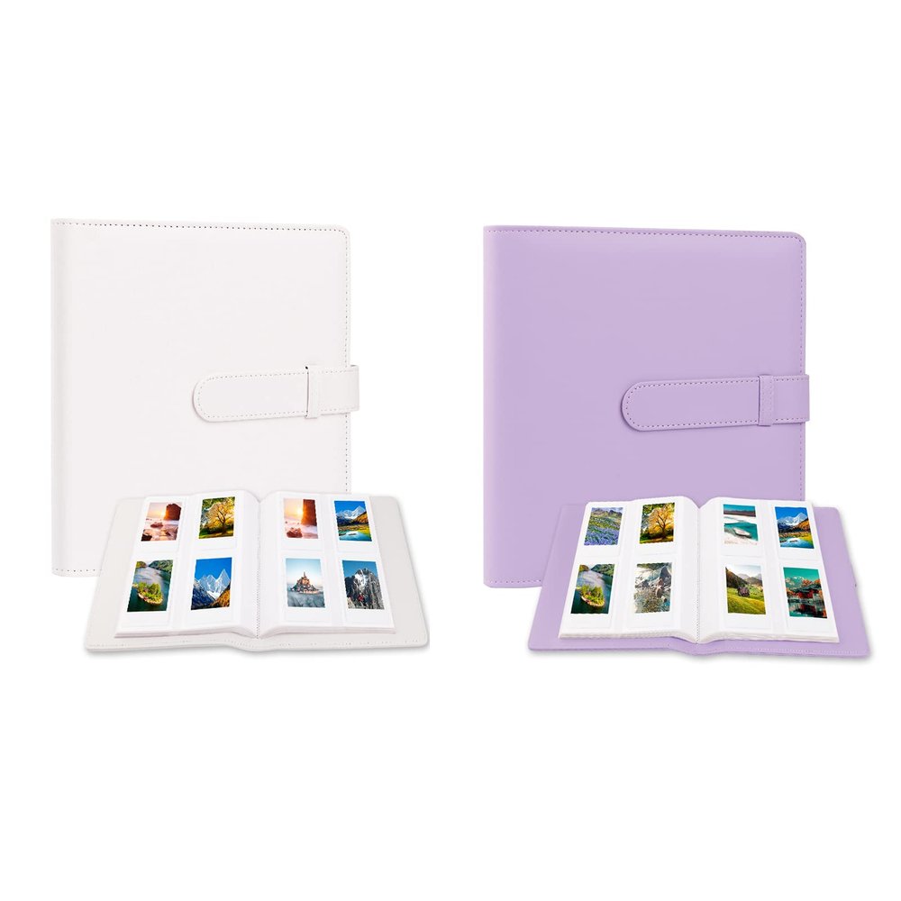 2 Pcs 256 Photos Album for Fujifilm Instax Mini Camera/Polaroid 2x3 Pictures, 2x3 Photo Album Book for Fujifilm Instax Mini 11 9 90 70 40 8 Instant Camera, Polaroid Snap PIC-300 Z2300 Camera