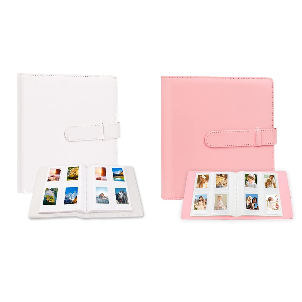 2 Pcs 256 Photos Album for Fujifilm Instax Mini Camera/Polaroid 2x3 Pictures, 2x3 Photo Album Book for Fujifilm Instax Mini 11 9 90 70 40 8 Instant Camera, Polaroid Snap PIC-300 Z2300 Camera