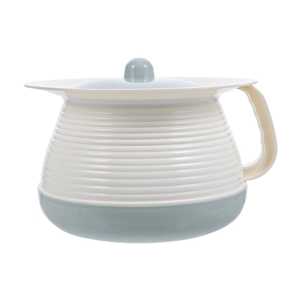 Cabilock Reusable Chamber Pot Potty Urine Plastic Bedroom Urinal Pee Pot Bucket Portable Toilet Spittoon with Lid for Home Hospital Kids Adults Elderly Pregnant Car Travel Use Light Blue