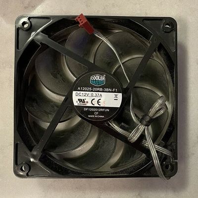 for A12025-20RB-3BN-F1 12V 0.37A DF1202512RFUN 3-pin 12CM Cooling Fan