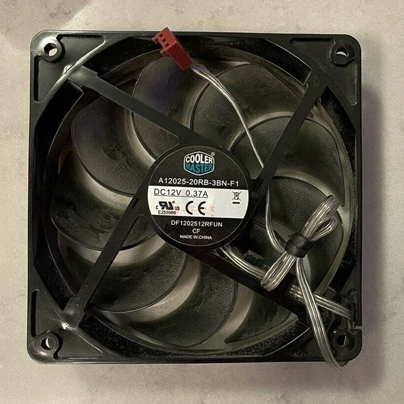 for A12025-20RB-3BN-F1 12V 0.37A DF1202512RFUN 3-pin 12CM Cooling Fan