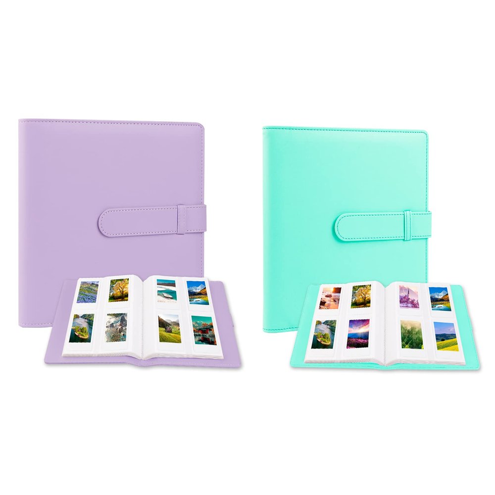 2 Pcs 256 Photos Album for Fujifilm Instax Mini Camera/Polaroid 2x3 Pictures, 2x3 Photo Album Book for Fujifilm Instax Mini 11 9 90 70 40 8 Instant Camera, Polaroid Snap PIC-300 Z2300 Camera
