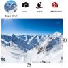 12x10ft Winter Snow Mountain Photography Backdrop White Iceberg Nature Scenery Backdrops Snow Capped Peaks Winter Wonderland Mountain Backdrop Blue Sky Backdrop Photo Shooting Props view 3