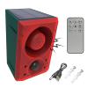 LAFEINA Solar Sound & Strobe Light Alarm Motion Detector, Gunshot & Dog Barking & Recording, Record 20S Custom Message Siren Security Alert System for Farm Barn Villa (2) view 1