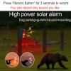LAFEINA Solar Sound & Strobe Light Alarm Motion Detector, Gunshot & Dog Barking & Recording, Record 20S Custom Message Siren Security Alert System for Farm Barn Villa (2) view 4
