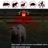 LAFEINA Solar Sound & Strobe Light Alarm Motion Detector, Gunshot & Dog Barking & Recording, Record 20S Custom Message Siren Security Alert System for Farm Barn Villa (1) view 4