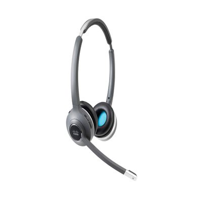 Cisco Headset 562, Wireless Dual On-Ear DECT Headset with Multi-Source Base for US & Canada, Charcoal, 1-Year Limited Liability Warranty (CP-HS-WL-562-M-US=) (Renewed)