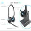 Cisco Headset 562, Wireless Dual On-Ear DECT Headset with Multi-Source Base for US & Canada, Charcoal, 1-Year Limited Liability Warranty (CP-HS-WL-562-M-US=) (Renewed) view 3
