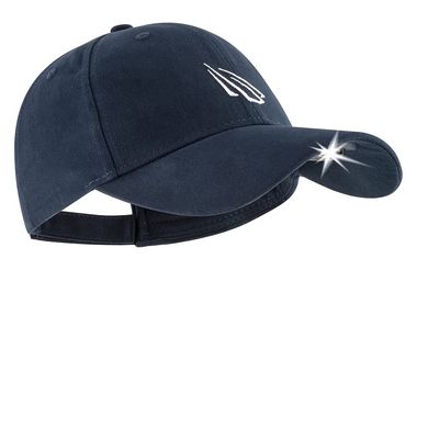 LED Hat Light - POWERCAP 3.0 USB Rechargeable Baseball Cap with Light Built in - LED Cap Visor Light with Bright Headlight and IPX4 Rating (Navy Blue) HLCR5-0524-AMZ