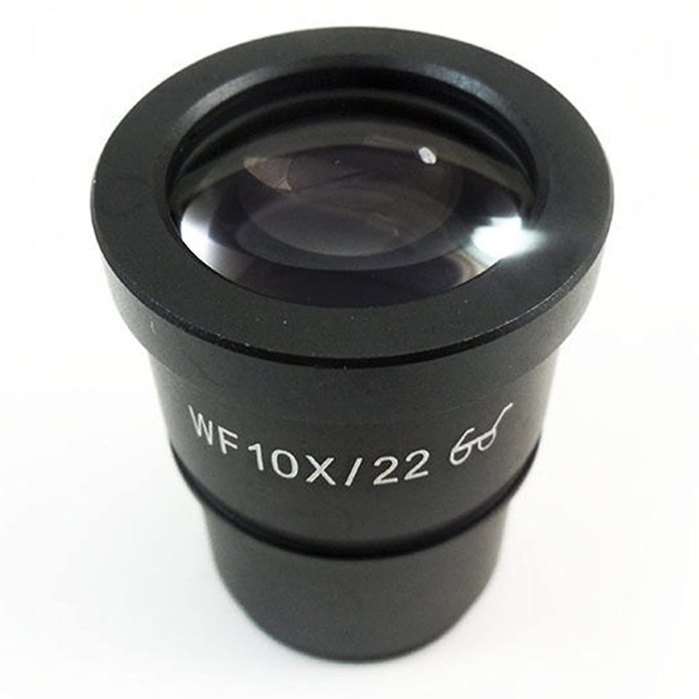 Microscope Accessories Kit 1 PC Eyepiece WF10X 22mm with 30mm Mounting Size for Stereo Microsocpe Microscope Slides