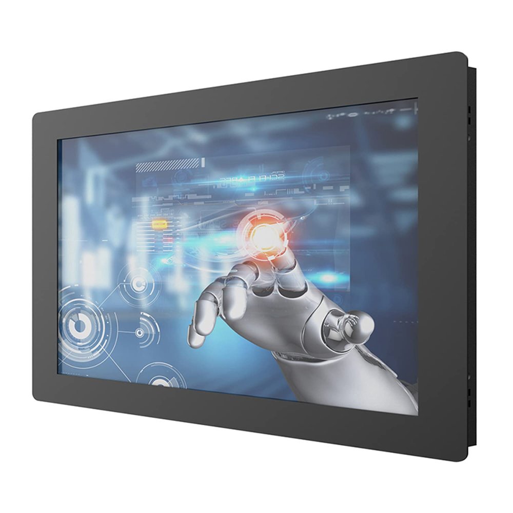 Industrial Monitor with Resistive Touch Screen Embedded Panel PC Monitor (14 inch, VGA+dvi(Resistive Touch))