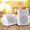 EMB ES502 500 Watts 2-Way 5.25" Outdoor Indoor Speakers with Powerful Bass | Effortless Mounting Swivel Brackets | All Weather Resistance | Expansive Stereo Sound Coverage | Sold in Pairs, White view 1