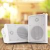 EMB ES402 400 Watts 2-Way 4.0" Outdoor Indoor Speakers with Powerful Bass | Effortless Mounting Swivel Brackets | All Weather Resistance | Expansive Stereo Sound Coverage | Sold in Pairs, White view 1