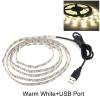 TOPXCDZ LED Strip Ligths for TV USB LED Lights Flexible Neon Light Strip DC 5V SMD2835 LED Tape Light Home Party Decoration LED Light (3M, Warm White) view 4