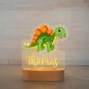 Custom Name Night Light for Kids - Personalized Cartoon Dinosaur Night Light with LED Lighting for Children - Kids Bedroom Nursery Night Light - Personalized It With Your Kid's Name (Baby Stegosaurus) view 1