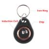 50 Pcs 125KHz RFID Writable Rewritable T5577 Key Fob Proximity Access Tag Duplicator Keyfobs ID Card Token Tag for RFID Writer Hotel Key (Black) view 3