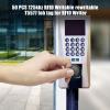 50 Pcs 125KHz RFID Writable Rewritable T5577 Key Fob Proximity Access Tag Duplicator Keyfobs ID Card Token Tag for RFID Writer Hotel Key (Black) view 4