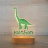 Custom Name Night Light for Kids - Personalized Cartoon Dinosaur Night Light with LED Lighting for Children - Kids Bedroom Nursery Night Light - Personalized It with Your Kid's Name (Brachiosaurus) view 1