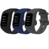 iBREK for Garmin Vivosmart 5 Bands,Replacement Watch Bands for Women Men Large Small(No Tracker)-Small,3 Pack:Black&Gray&Navy view 1