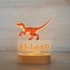 Custom Name Night Light for Kids - Personalized Cartoon Dinosaur Night Light with LED Lighting for Children - Kids Bedroom Nursery Night Light - Personalized It with Your Kid's Name (Deinonychus) view 1
