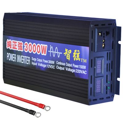 3000W/4000W/5000W/6000W Pure Sine Wave Inverter Dc Power Inverters DC 12V 24V 48V/60V To AC 110V 220V High Efficient Power Inverter For Car Device/Laptop/Camera/Cell Phone,Outdoor,3000W-12Vto110V
