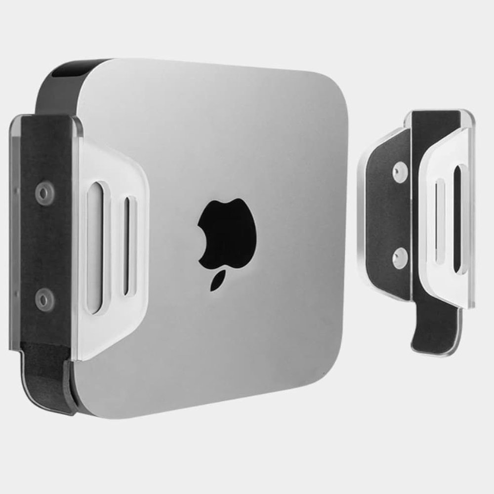 Aokicase For Apple Mac Mini TV Holder Multifunctional Support Router Apple Mac Mini TV Box Stand Wall Mount Stand Accessory Rack (Apple Mac Mini, Left and Right Pylon)