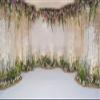 AOFOTO 20x10ft Arch for Wedding Ceremony Backdrop Interior Romantic Flower Canopy Archway Banner Photography Background Bride Girlfriend Lovers Fiancee Nuptial Decoration Studio Props Vinyl Wallpaper view 1