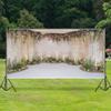 AOFOTO 20x10ft Arch for Wedding Ceremony Backdrop Interior Romantic Flower Canopy Archway Banner Photography Background Bride Girlfriend Lovers Fiancee Nuptial Decoration Studio Props Vinyl Wallpaper view 3