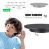 FONOBO Electric Rotating Turntable for Photography, 360 Motorized Rotating Stand Display with 5 PVC Backgrounds for Live Video,Black view 4