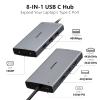 ABIWAZY USB C Docking Station Dual Monitor Adapter for Dell HP Laptop Docking Station 3 Monitors Quadruple Display USBC Hub Dongle to 4K HDMI,DP,VGA,3 USB2.0,100W PD, USB-C Dock for Lenovo,Surface view 2