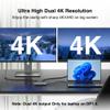 ABIWAZY USB C Docking Station Dual Monitor Adapter for Dell HP Laptop Docking Station 3 Monitors Quadruple Display USBC Hub Dongle to 4K HDMI,DP,VGA,3 USB2.0,100W PD, USB-C Dock for Lenovo,Surface view 3