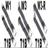 QJJ USB 2.0 Type-C Male to Micro-B Male OTG Flat Cable (20cm, T1B-W3R) view 2