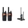 Cobra RX680 2 Watt Rugged Walkie Talkies - ( 2 Pack ) & HHRT50 Road Trip Cb Radio - Emergency Radio, Travel Essentials, 2-Way Handheld Black Radio with Rooftop Magnet Mount Antenna view 1