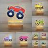 Custom Name Night Light for Kids - Personalized Cartoon Truck Night Light with LED Lighting for Child - Kids Bedroom Night Light - Personalized with Your Kid's Name (Forklift) view 2