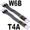 QJJ USB3.0 Type-C Male to Micro-B Female OTG Flat Cable (10cm, T5T-W6B) view 2
