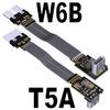 QJJ USB3.0 Type-C Male to Micro-B Female OTG Flat Cable (10cm, T5T-W6B) view 4