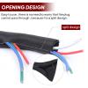 Black Braided Cable Management Sleeves Wire Loom Tubing Cord Protector Self-Wrapping (3/8"-30Feet) view 3