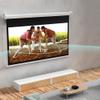LENG Retractable Projector Screen Manual Pull Down Projection Screen 60 Inch HD Screen Wall/Ceiling Mounted Movie Screen Outdoor with Auto-Locking (Size : 60inch 4:3) view 3