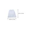 FOMIYES 10pcs Nail Cleaner Pouches Non-woven Dust Collector Bags for Nail Salons Elastic Cord Design for for Dust Manicure view 4