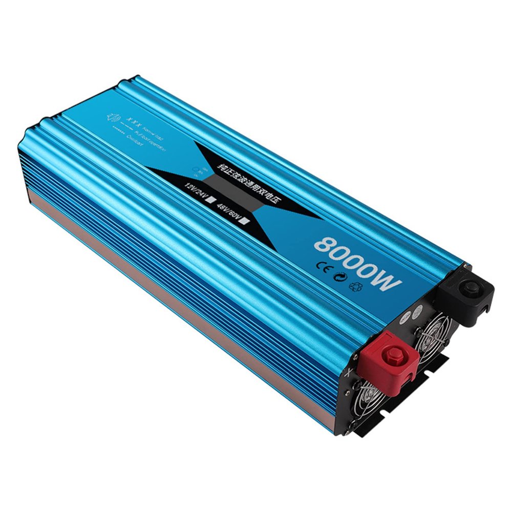 Niczu 3000W 4800W 6500W 8000W 10000W Car Inverter DC 12V/24V 48V/60V to AC 220V Pure Sine Wave Power Voltage Converter with LCD Digital Display Screen,4800W-48V60V