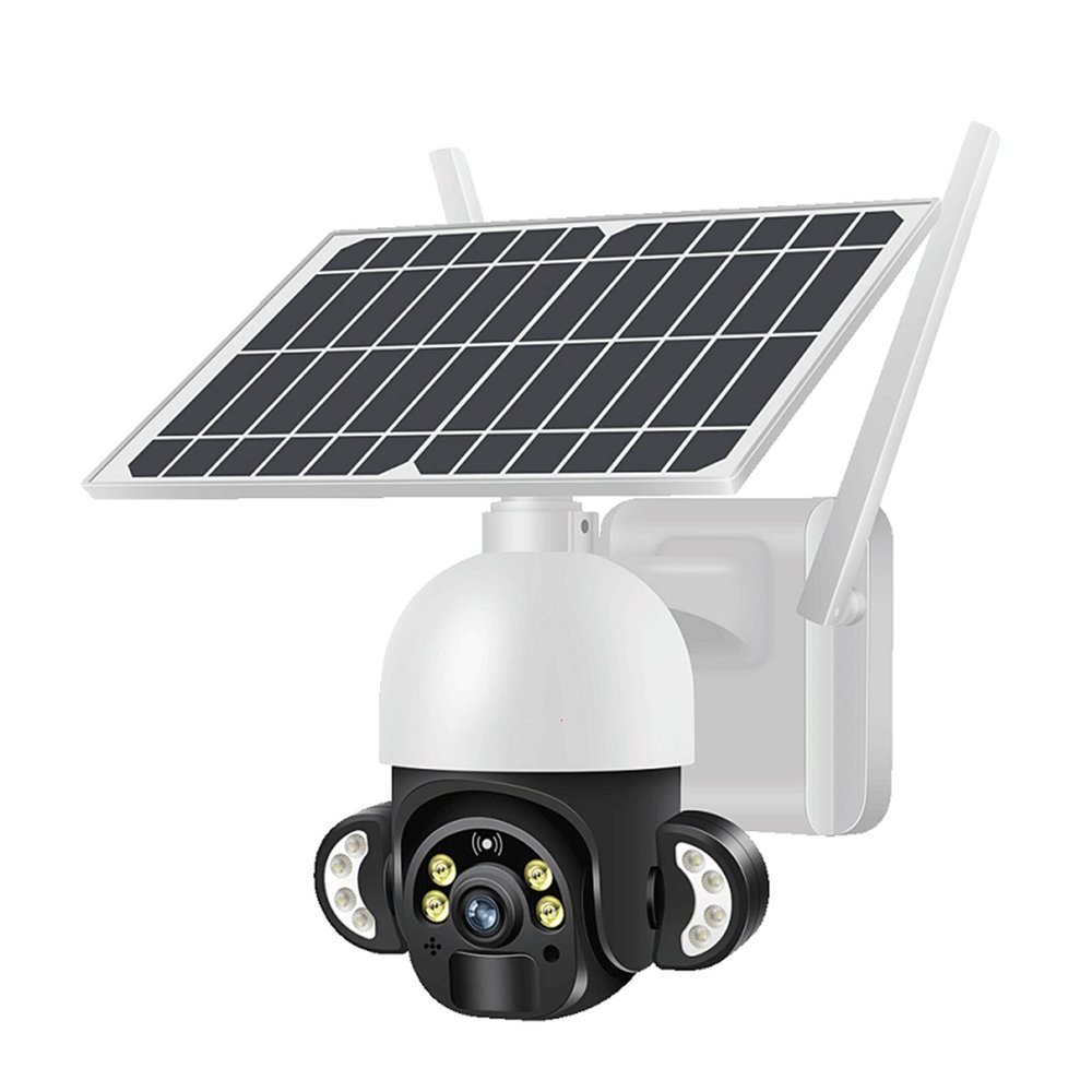 4MP 4G Solar Powered Security Camera Outdoor, Color Night Vision Surveillance Camera, Motion Detection, 2-Way Audio, Siren Alarm,IP65 Waterproof