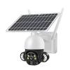 4MP 4G Solar Powered Security Camera Outdoor, Color Night Vision Surveillance Camera, Motion Detection, 2-Way Audio, Siren Alarm,IP65 Waterproof view 1