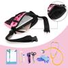 Damero Nurse Fanny Pack with Medical Gear Pockets, Nurse Waist Pouch Nurse Tool Belt with Tape Holder for Stethoscopes, Bandage Scissors and Other Medical Supplies, Pink view 3
