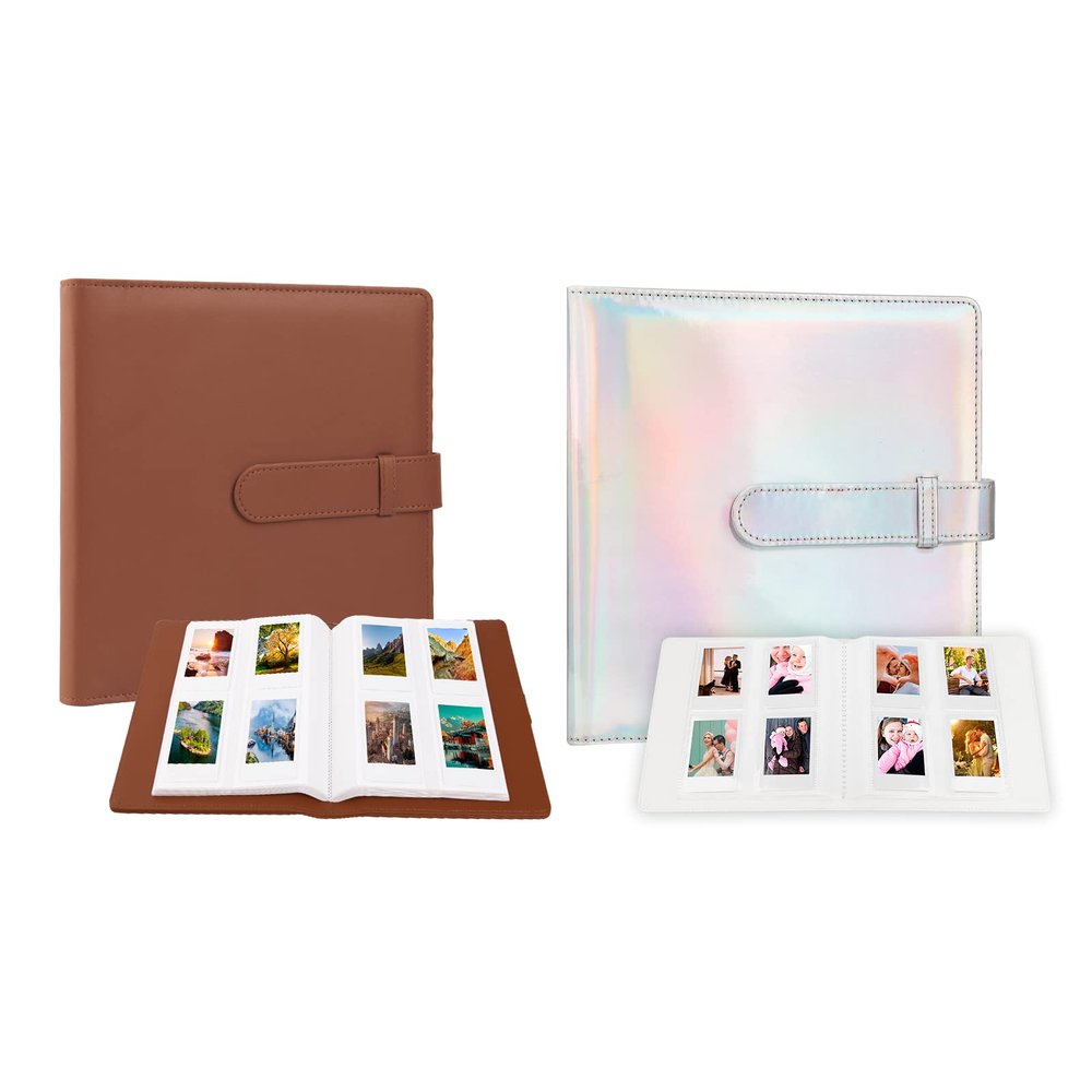 2 Pcs 256 Photos Album for Fujifilm Instax Mini Camera/Polaroid 2x3 Pictures, 2x3 Photo Album Book for Fujifilm Instax Mini 11 9 90 70 40 8 Instant Camera, Polaroid Snap PIC-300 Z2300 Camera