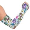 JUNZAN Gardening Arm Sleeves Farm Sun Protection Cooling Sleeves for Women Men with Thumb Hole Floral Flowers view 1