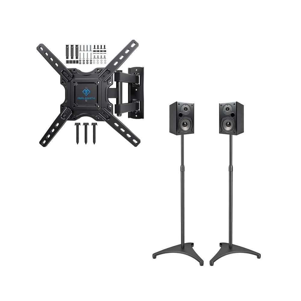 PERLESMITH Speaker Stands Height Adjustable 19.29-44.29