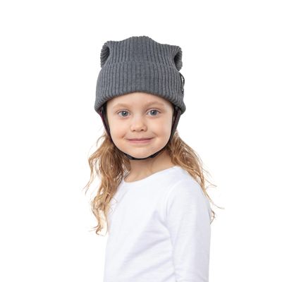 Ribcap Lenny Kids Medical Grade Protective Helmet | Grey | Maxi/Kids Large (Head Circumference 20.5-21.5") | Soft Helmet for Epilepsy | Protective Helmet for Seizures | Fashionable and No Stigma