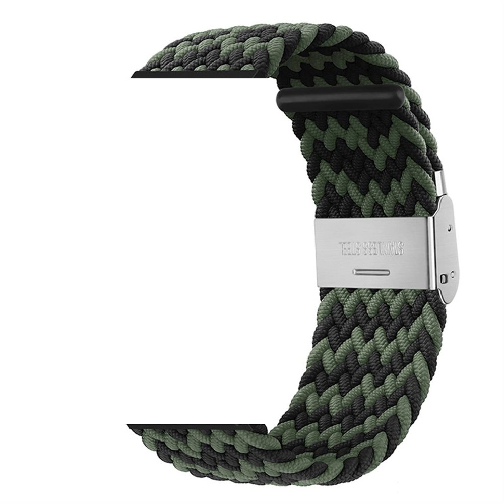 AEMALL Braided Nylon Watch Bands With Elastic Buckle For Garmin Fenix 7 7X 6 6X Pro 5X 5 3HR 945 S60 S62 QuickFit Release Strap Nylon Straps (Color : F, Size : Quickfit 26mm)