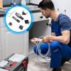 Joyzan Drain Cleaner Cutter Head, Pipeline Cleaning Cutting Combination Set Plumbing Snake Line Pipe Augers Tool 16mm Manganese Steel Dredging Automatic Locking Machine Auger Clog Sewer Electric 7PCS view 4